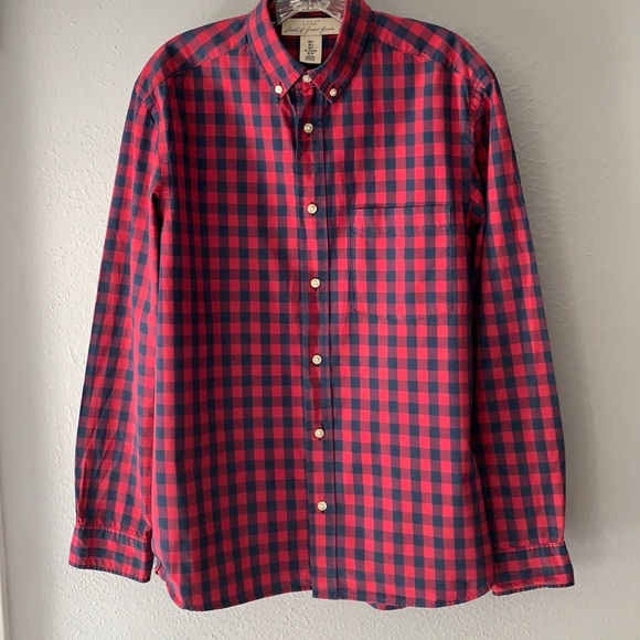 L.O.G.G by H&M Buffalo Plaid Button Down - Picture 1 of 3